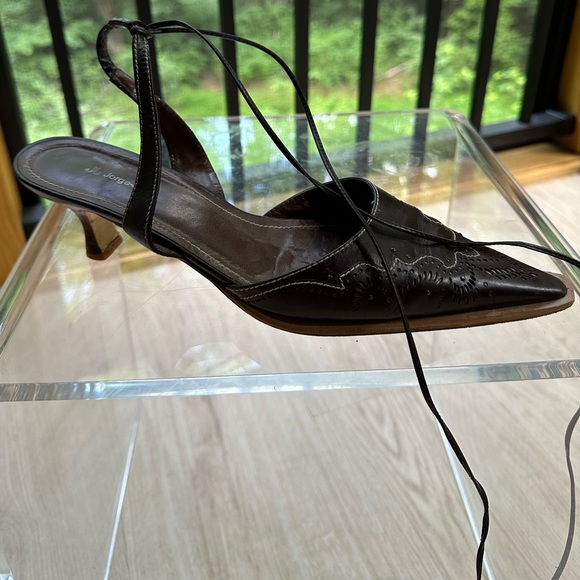 Jorge-Juan Ankle Wrap Western Boho Sandals ~ 40.5 - Picture 10 of 15